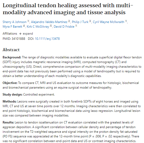 Longitudinal tendon healing assessed with multi-modality advanced imaging and tissue analysis